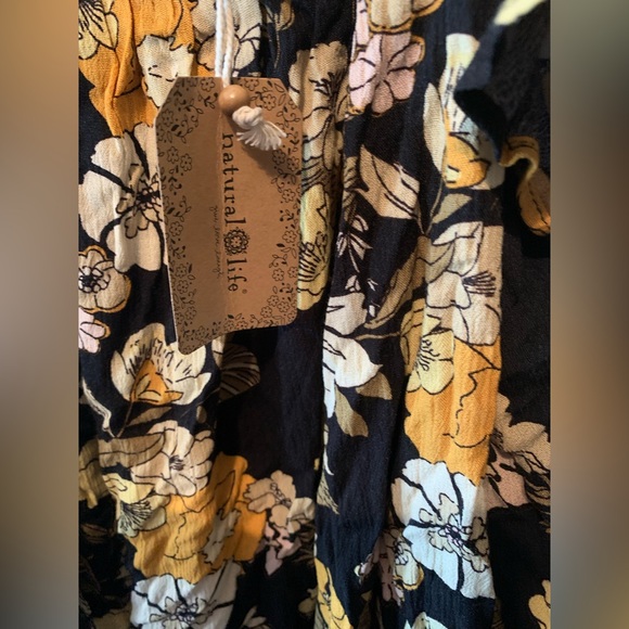 Natural Life NWT Flutter Sleeve Flowy Floral Dress XL - Picture 3 of 4